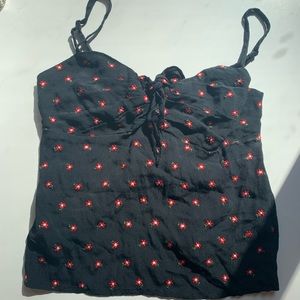 Brandy Melville flower tank top